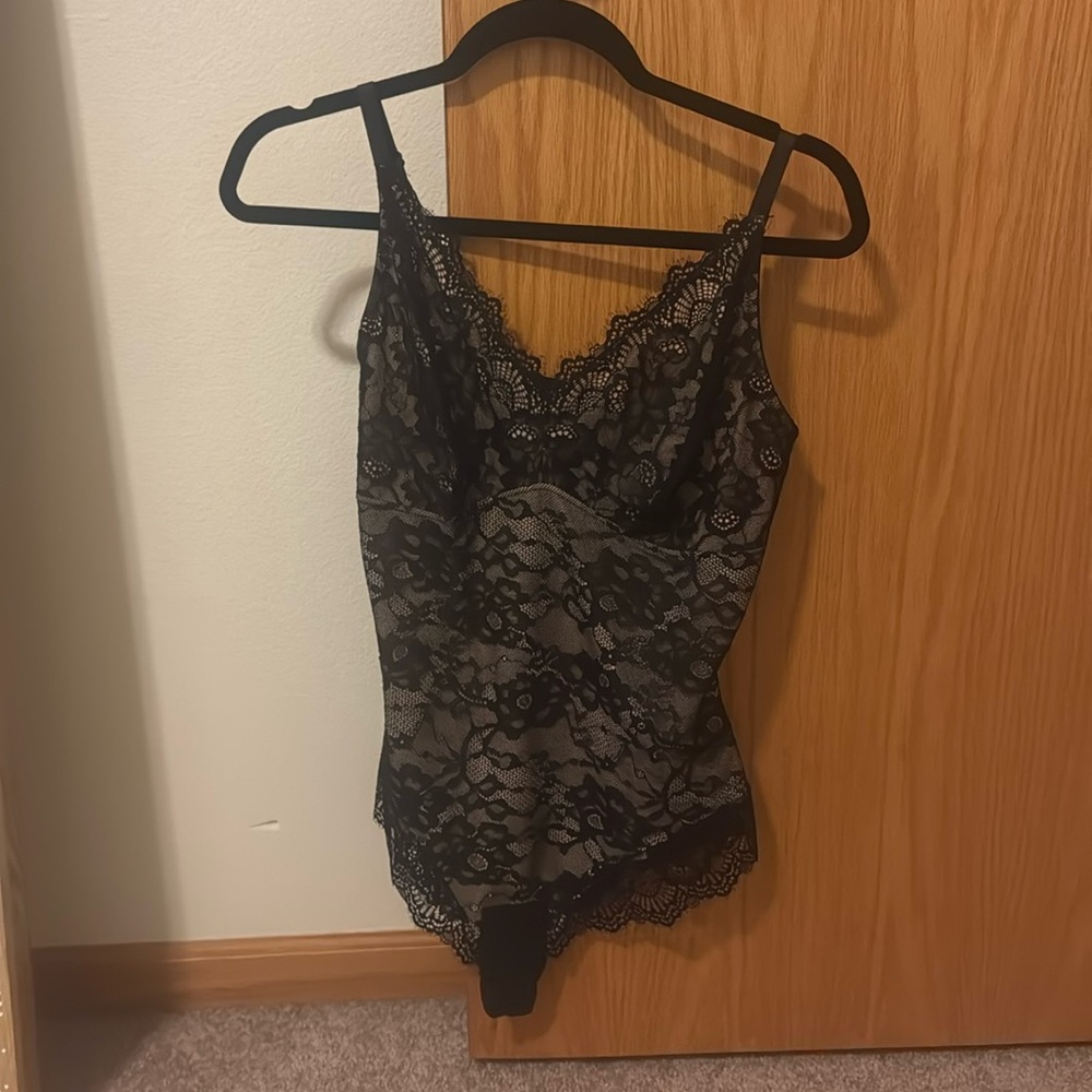 [ Black Lace Body Suit ]